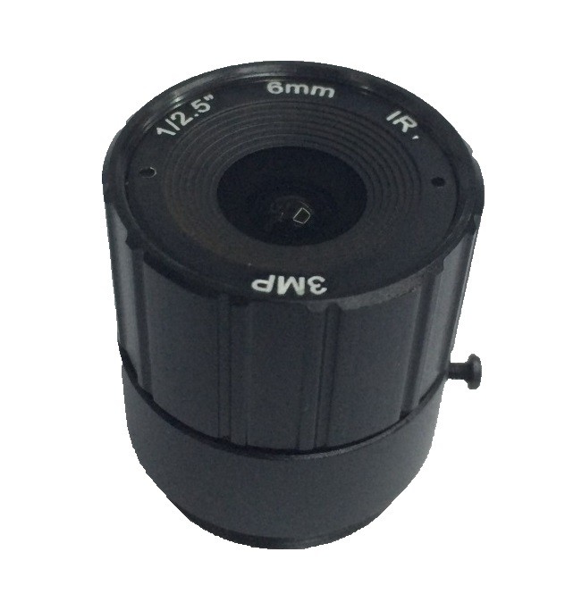 3.0 MegaPixel 6mm 45 Degree Angle 1 2.5 Mount CS Aperture F1.4 CCTV Fixed Lens For CCTV Camera