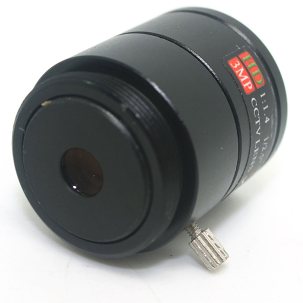 3.0 MegaPixel 12mm 24 Degree Angle 1 2.5 Mount CS Aperture F1.4 CCTV Fixed Lens For CCTV Camera