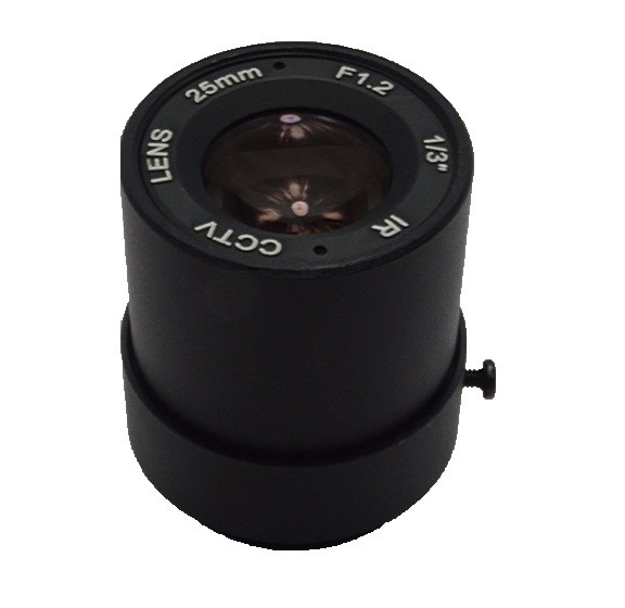25mm 15 Degree Angle 1 3 Mount CS Aperture F1.2 CCTV Fixed Lens For CCTV Camera