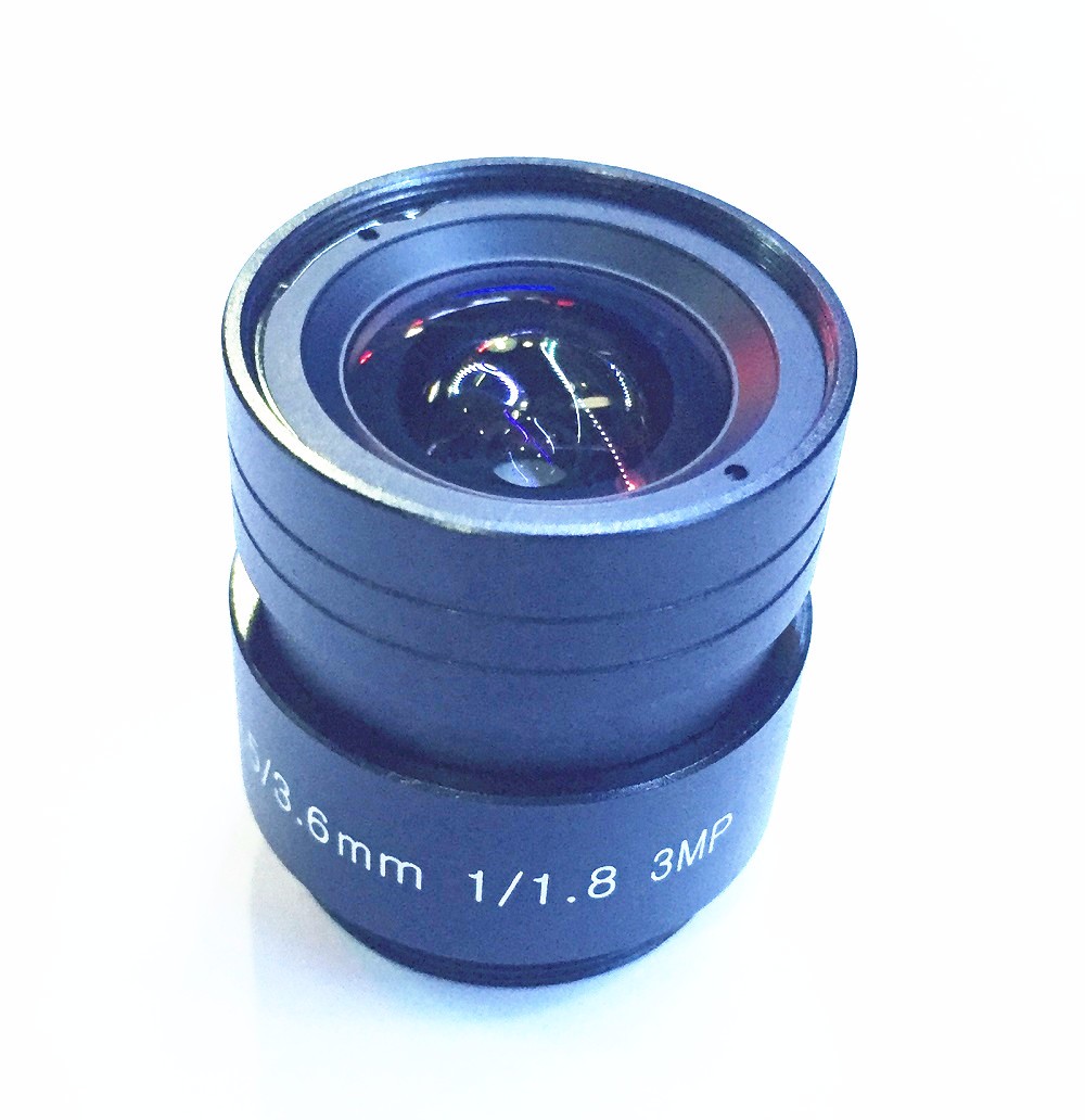 3.6mm 1 1.8 CS Mount 3 MegaPixel Fixed Lens For CCTV Camera