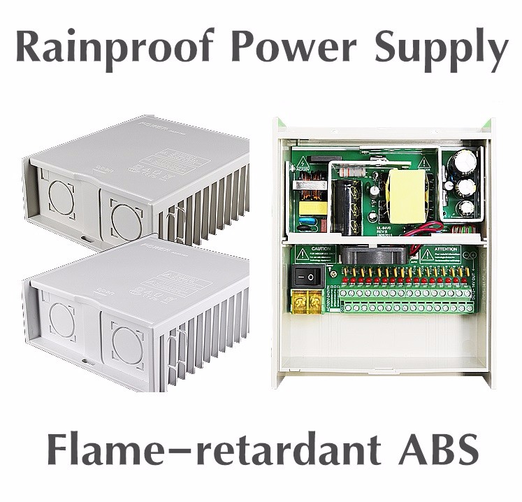 12V 24V 8A 8000mA 96W 16 Channel Outdoor Rainproof Power Adapter Supply for CCTV Camera