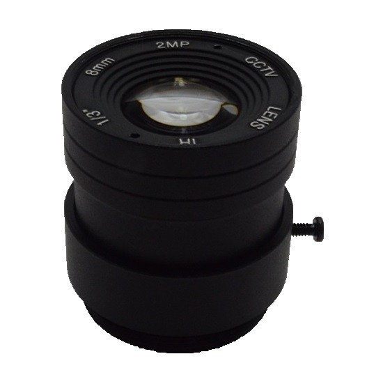 2.0 MegaPixel 8mm 36 Degree Angle 1 3 Mount CS Aperture F1.2 CCTV Fixed Lens For CCTV Camera