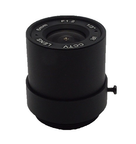6mm 41 Degree Angle 1 3 Mount CS Aperture F1.2 CCTV Fixed Lens For CCTV Camera