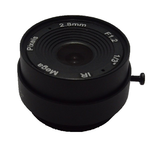 2.8mm 113 Degree Angle 1 3 Mount CS Aperture F1.4 CCTV Fixed Lens For CCTV Camera