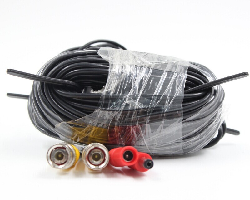 BNC cable 60ft Power video Plug and Play Cable for CCTV camera system
