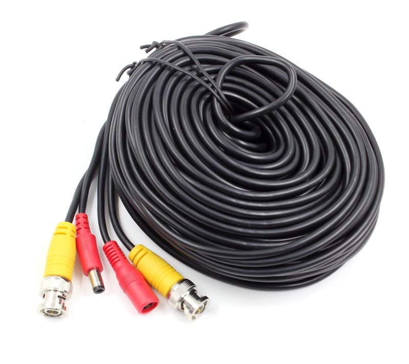 30M Pure copper CCTV Cable BNC Video Power Cable plug and Play Cable for CCTV Camera System freeshipping
