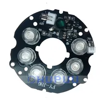 850nm infrared light 6pcs  IR LED board for Surveillance cameras night vision 350mA