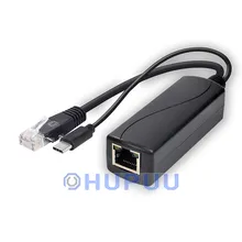 Standard POE 48V to 5V 2.4A USB Type C POE Splitter for Raspberry
