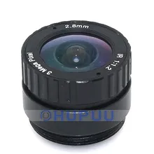 2.8mm 110 Degree 1/2.7" CS Mount Aperture F1.2 3MP CCTV Fixed Lens For CCTV Camera