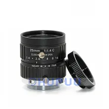 LF25-C-5MP-F14 2/3" 25mm 5MP F1.4 C mount CCTV Lens