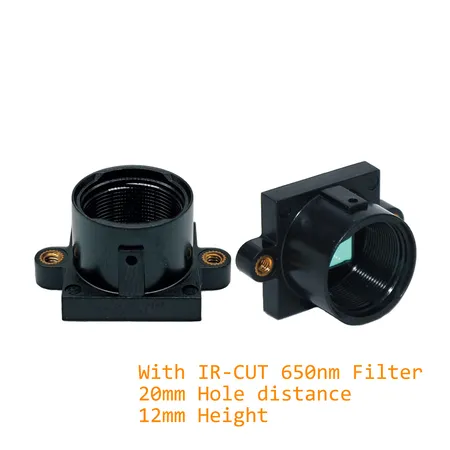 M12 12mm height Lens Holder/housing 20mm hole distance with IR-CUT 650nm filter