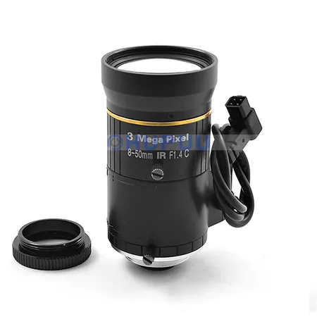LF0850-C-3MP-F1.4-D 1/2.3" 3MP 8-50mm F1.4 C Mount Manual Zoom Auto Iris Lens