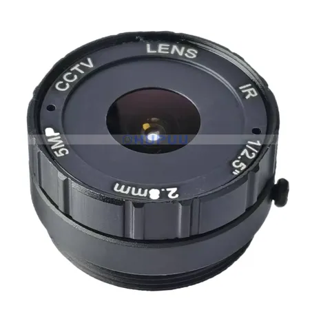 2.8mm 156 Degree 1/2.5" CS Mount Aperture F2.0 5MP CCTV Fixed Lens For CCTV Camera