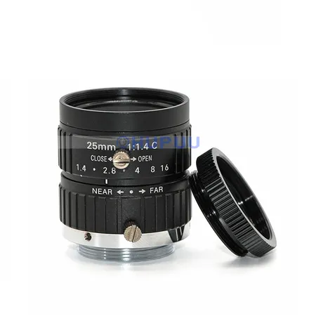 LF25-C-5MP-F14 2/3" 25mm 5MP F1.4 C mount CCTV Lens