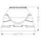 IP66 Fast install white dome camera housing 24 pcs IR LED board