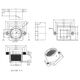 M12 12mm height Lens Holder/housing 20mm hole distance with IR-CUT 650nm filter