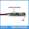Audio pick up CCTV Microphone mini Mic Adjustable sensitivity low noise for CCTV Camera system